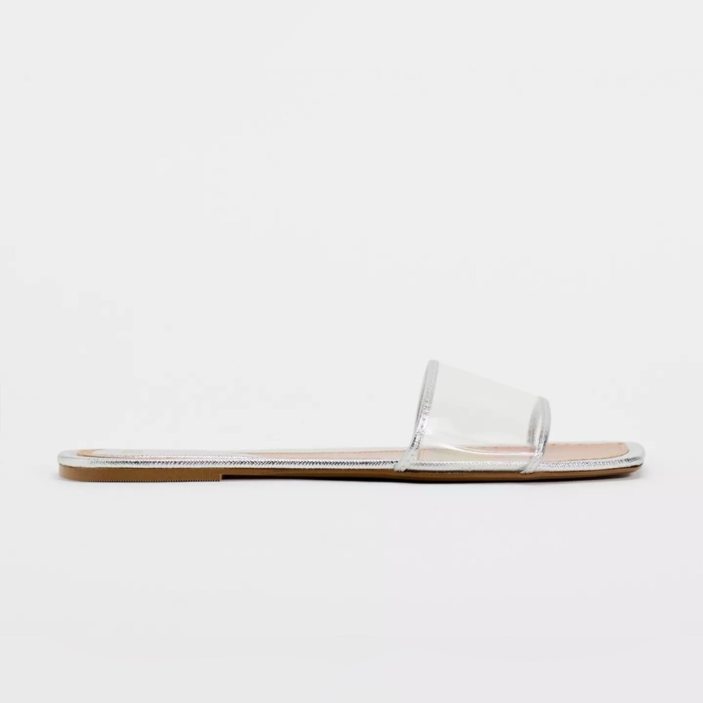Vinyl Slide Sandals